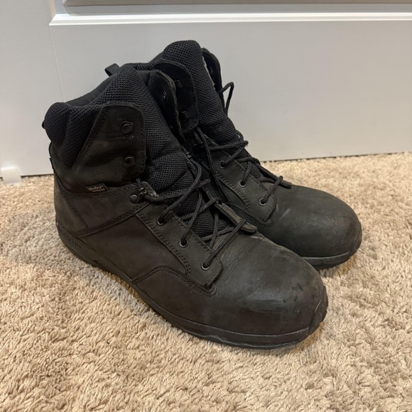 Irish Setter Work Boots Mens Size 12 Black Waterproof Safety Toe Vibram 83696 - Picture 3 of 7